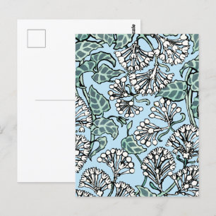 William Morris Jasmine och Löv Mönster Vykort