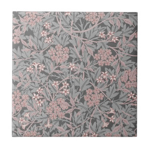 William * Morris Jasmine Rosa och Grått Kakelplatta