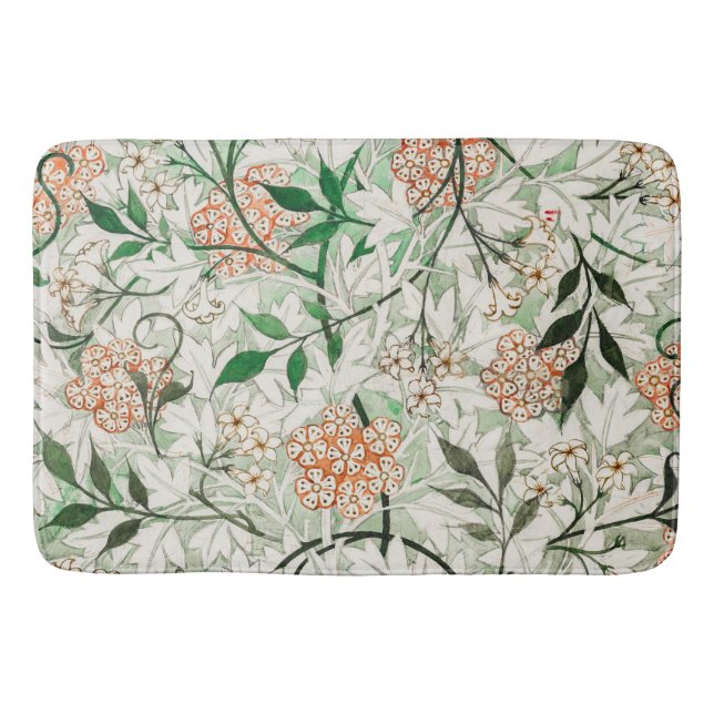 William Morris Jasmingård Blomma Klassiker Badrumsmatta (Framsidan)