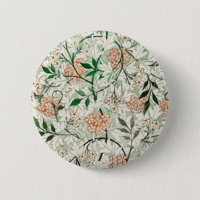 William Morris Jasmingård Blomma Klassiker Knapp (Framsida)