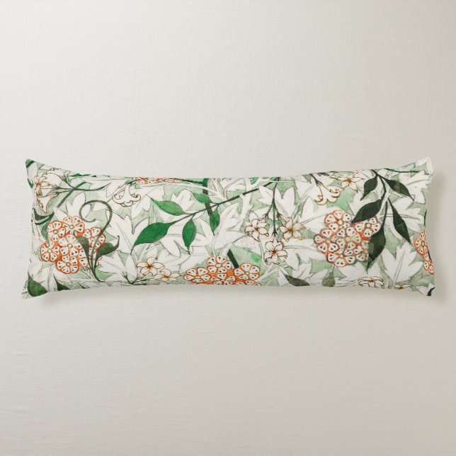William Morris Jasmingård Blomma Klassiker Kroppskudde (Framsidan)