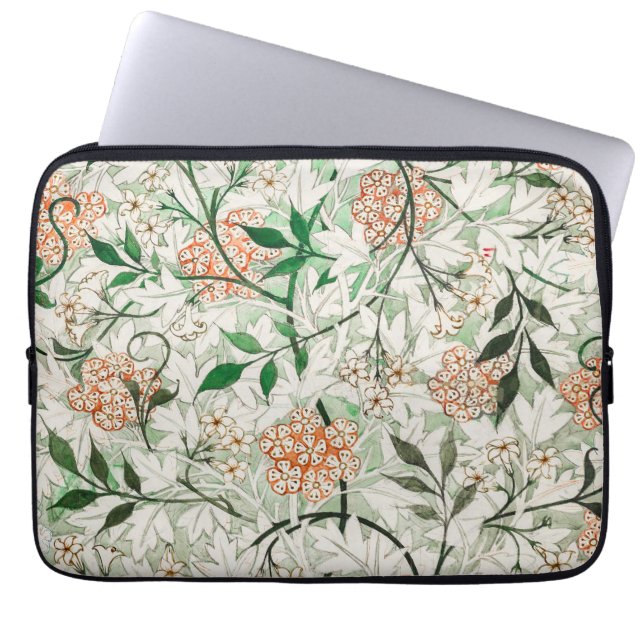 William Morris Jasmingård Blomma Klassiker Laptop Fodral (Framsidan)