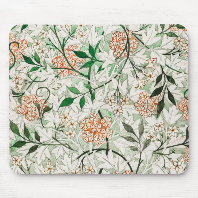 William Morris Jasmingård Blomma Klassiker Musmatta (Framsidan)