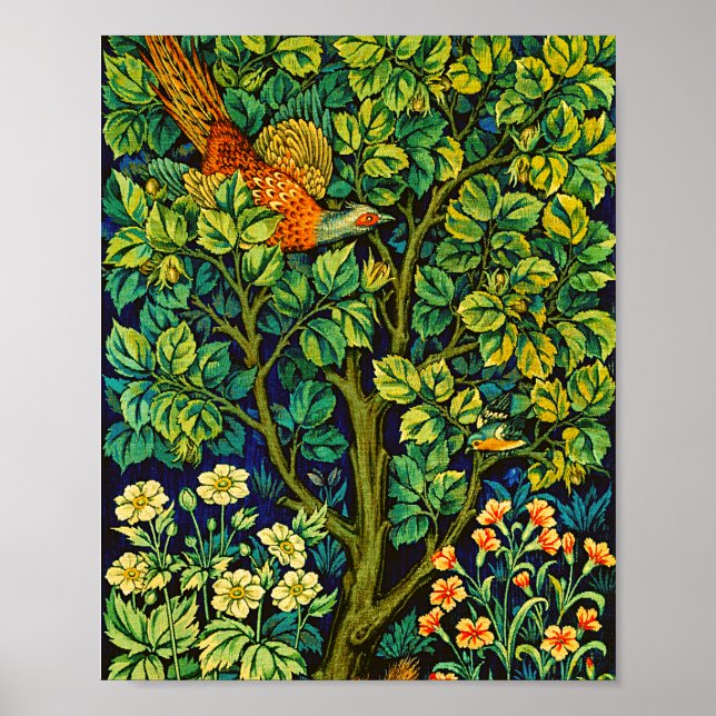 William Morris & John Henry Dearles heasant Post Poster (Framsidan)