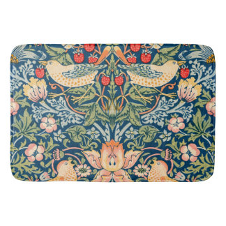 William Morris Jordgubb Stöldare Blommönster Badrumsmatta