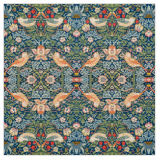William Morris Jordgubb Stöldare Blommönster Tyg