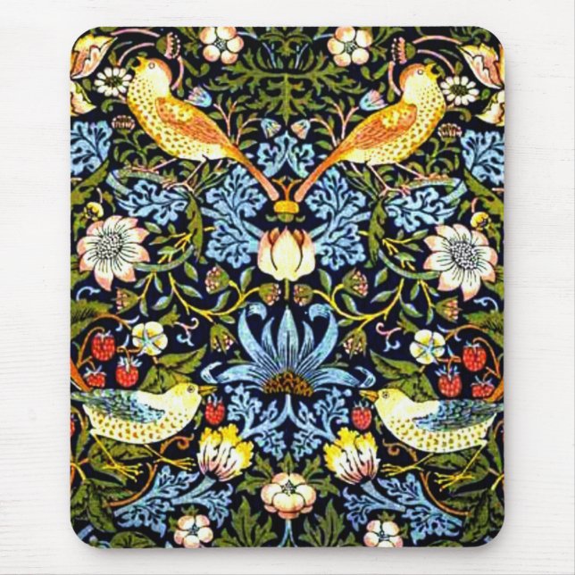 William Morris - Jordgubbastölden,  Musmatta (Framsidan)
