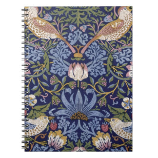 William Morris jordgubbetjuv Anteckningsbok Med Spiral