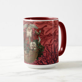 William * Morris Jultomten Burgundy Tea Mugg