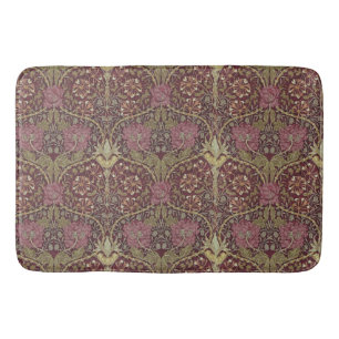 William Morris, kaprifol, blommigt. mönster konst Badrumsmatta