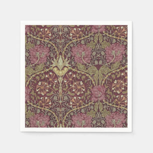 William Morris, kaprifol, blommigt. mönster konst Pappersservett