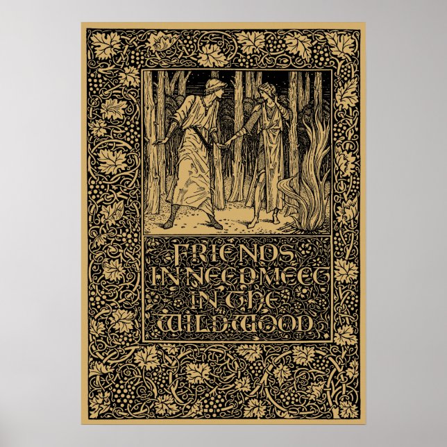 William Morris Kelmscott Press page 1896 Poster (Framsidan)