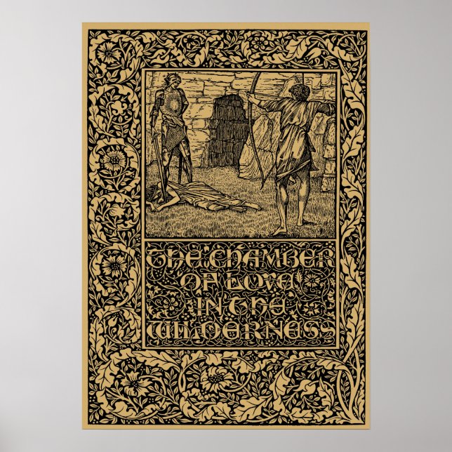 William Morris Kelmscott Press page 1896 Poster (Framsidan)