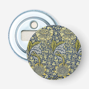 William Morris Kennet Blommig Tapet Blå Guld Flasköppnare