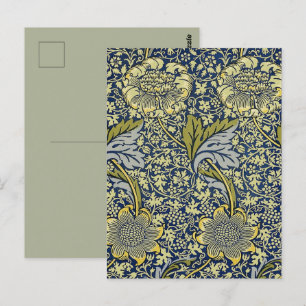 William Morris Kennet Blommigt Tapet Blue Vykort