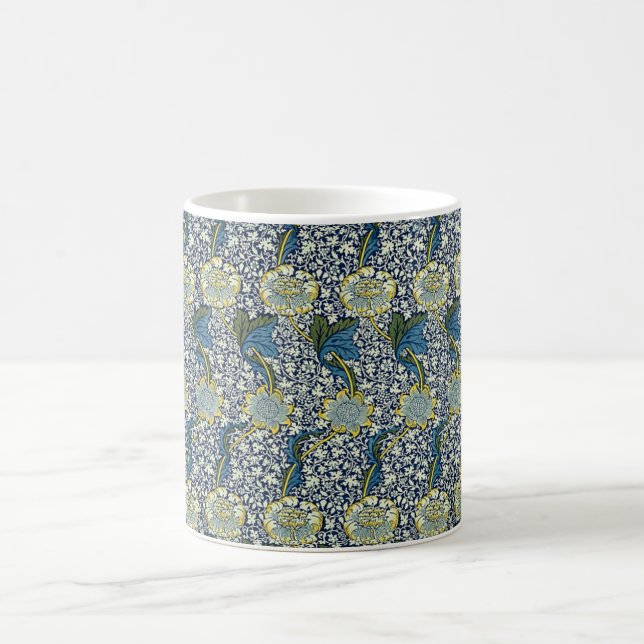 William Morris Kennet mönster (blått) Kaffemugg (Center)