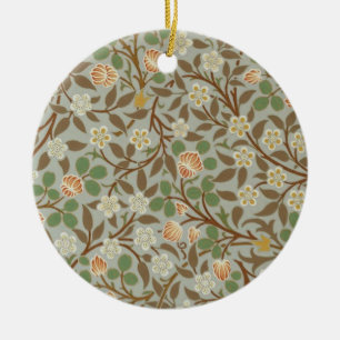 William Morris Klöver Botanisk Blomma Julgransprydnad Keramik