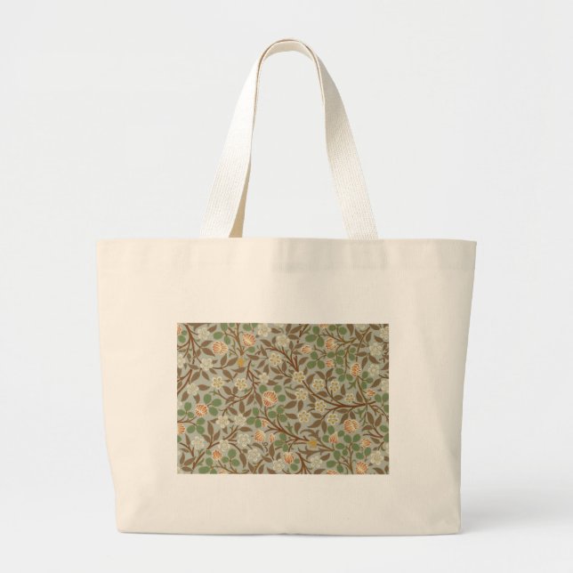 William Morris Klöver Botanisk Blomma Jumbo Tygkasse (Framsidan)