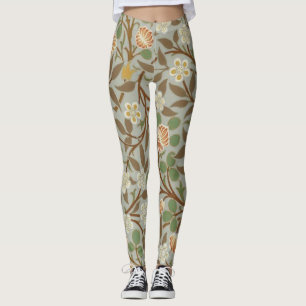 William Morris Klöver Botanisk Blomma Leggings