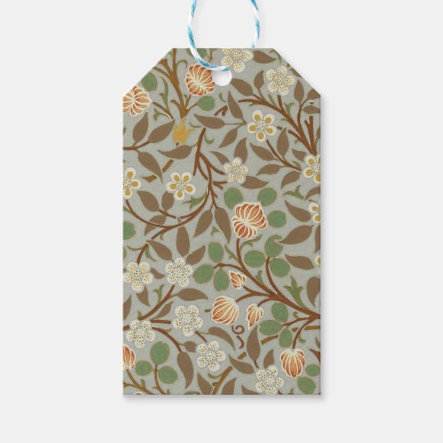 William Morris Klöver Botanisk Blomma Presentetikett (Framsidan)