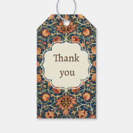 William Morris konst gåvobrev orientalisk design Presentetikett