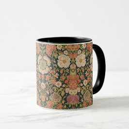 William Morris Krysantemum Floral Art Nouveau Mugg