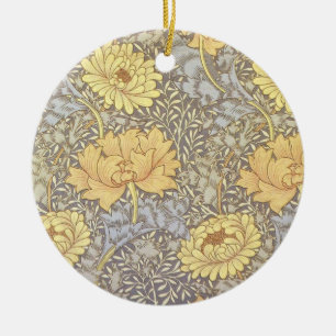 William Morris Krysantemum Mum Blommor Julgransprydnad Keramik