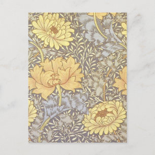 William Morris Krysantemum Mum Blommor Vykort
