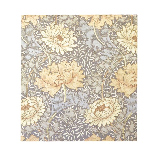 William Morris Krysantemum Vacker Blomma Anteckningsblock (Framsida)