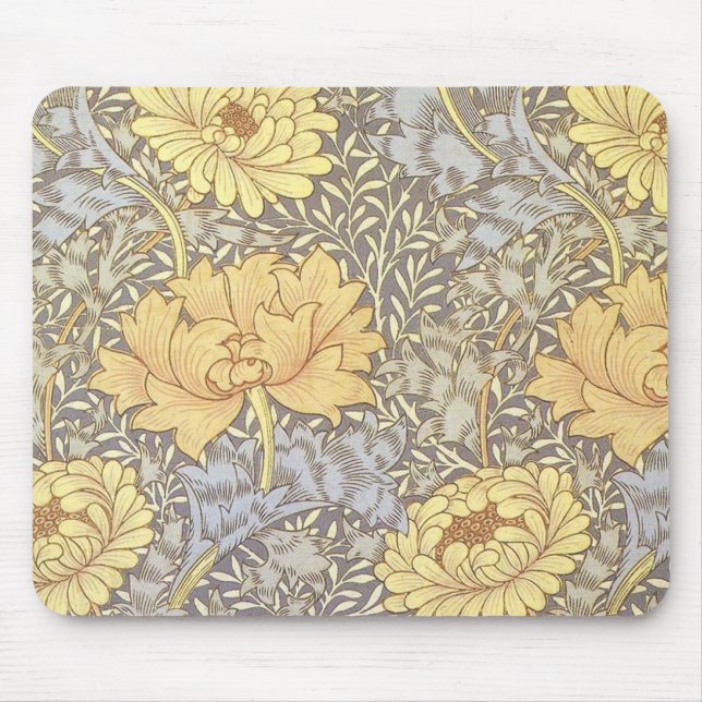 William Morris Krysantemum Vacker Blomma Musmatta (Framsidan)