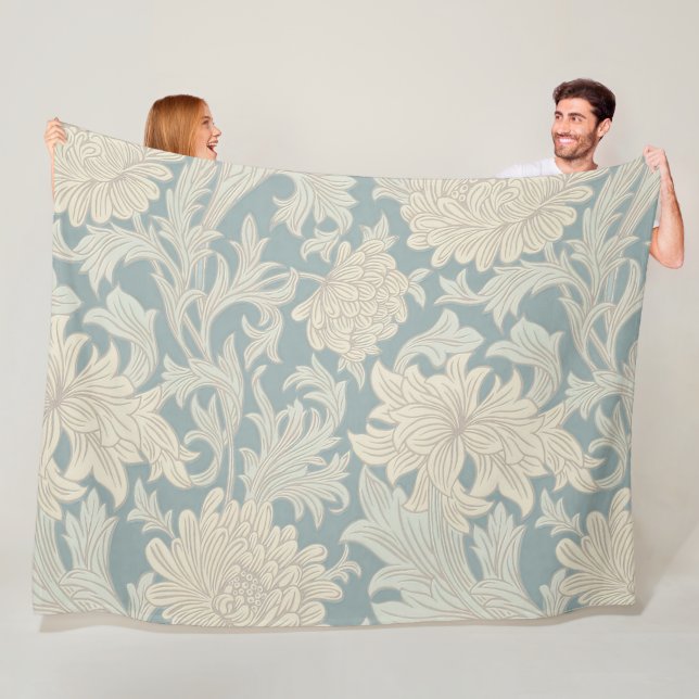 William Morris Krysantemummönster Fleecefilt (På plats)