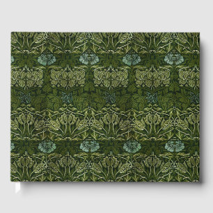 William Morris Large Grönt Lövs & Blue Flower Gästböcker