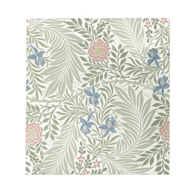 William Morris Larkspur Blommig Tapet Anteckningsblock (Framsida)