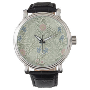 William Morris Larkspur Blommig Tapet Armbandsur