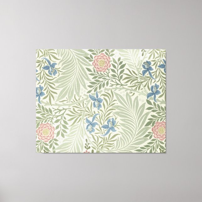 William Morris Larkspur Blommig Tapet Canvastryck (Framsida)