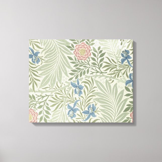 William Morris Larkspur Blommig Tapet Canvastryck (Framsida)