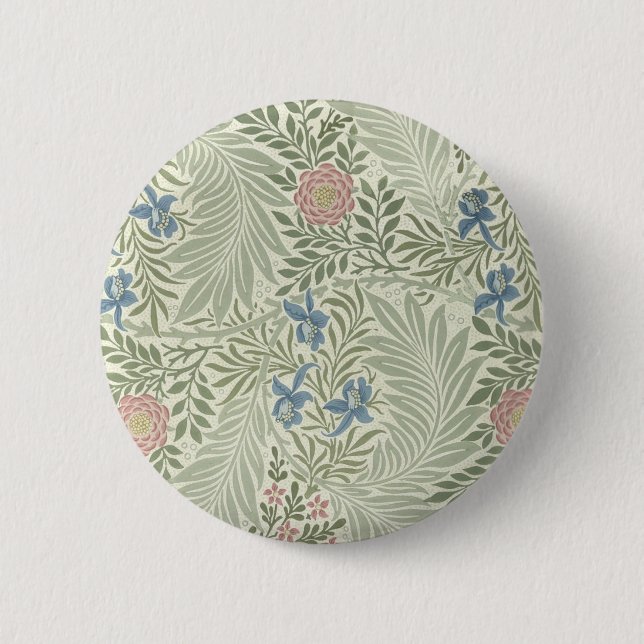 William Morris Larkspur Blommig Tapet Knapp (Framsida)