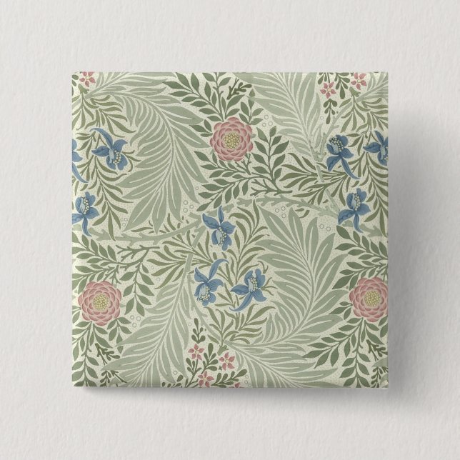 William Morris Larkspur Blommig Tapet Knapp (Framsida)