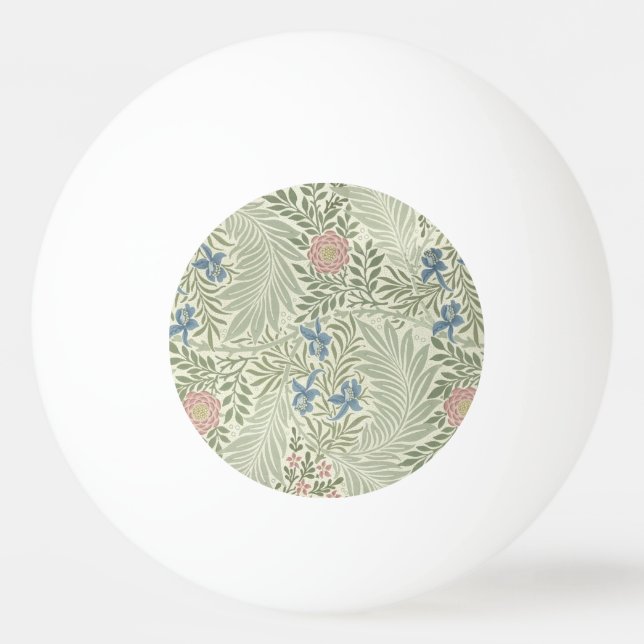 William Morris Larkspur Blommig Tapet Pingisboll (Framsidan)
