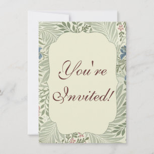 William Morris Larkspur Blommigt Tapet Inbjudningar