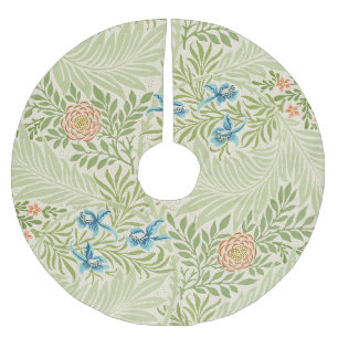 William Morris Larkspur Blommönster Julgransmatta Borstad Polyester