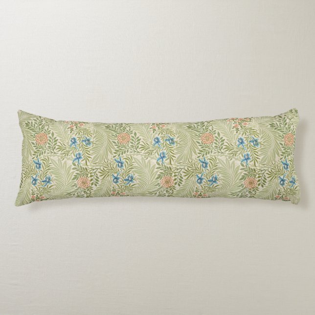 William Morris Larkspur Blommönster Kroppskudde (Framsidan)
