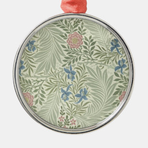 William Morris Larkspur Blomtapet Julgransprydnad Metall