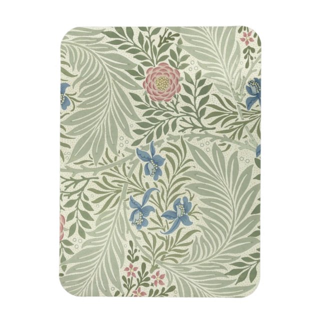 William Morris Larkspur Blomtapet Magnet (Vertikal)