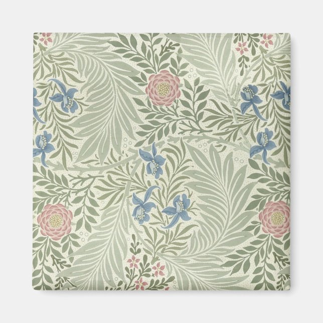 William Morris Larkspur Blomtapet Magnet (Framsidan)