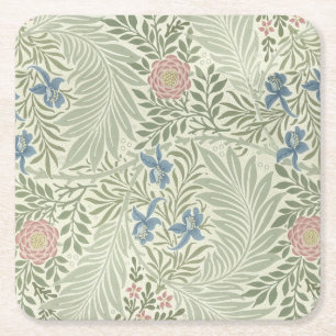 William Morris Larkspur Blomtapet Underlägg Papper Kvadrat