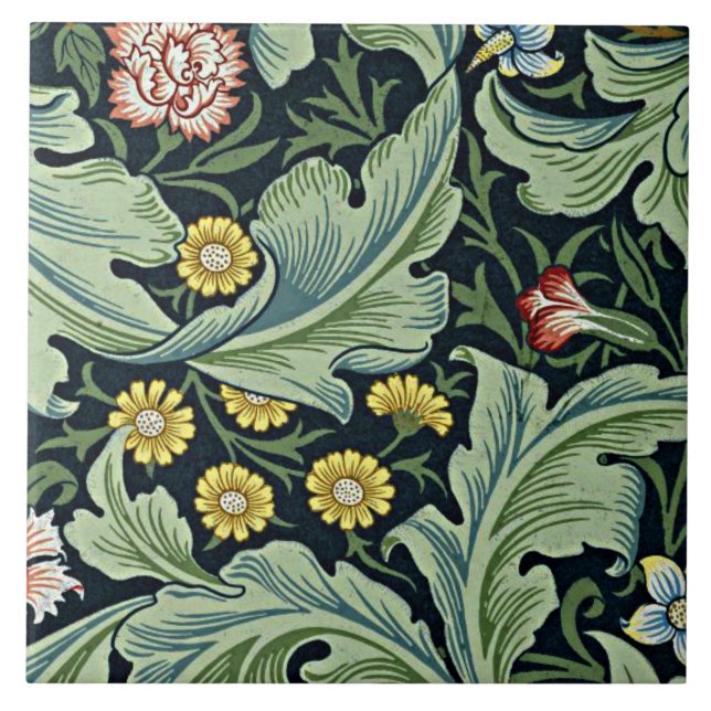 William Morris - Leicester Ceramic Tile Kakelplatta (Framsidan)