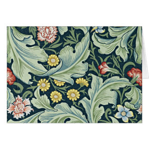 William Morris - Leicester vintage blommigt design Hälsningskort