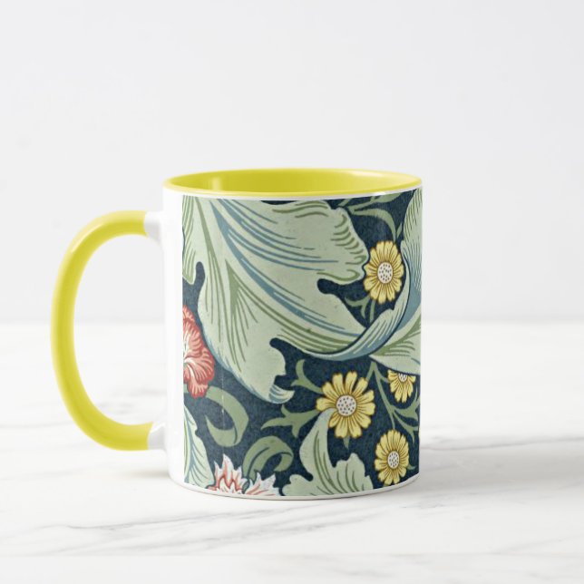 William Morris - Leicester vintage blomsterdesign Mugg (Vänster)