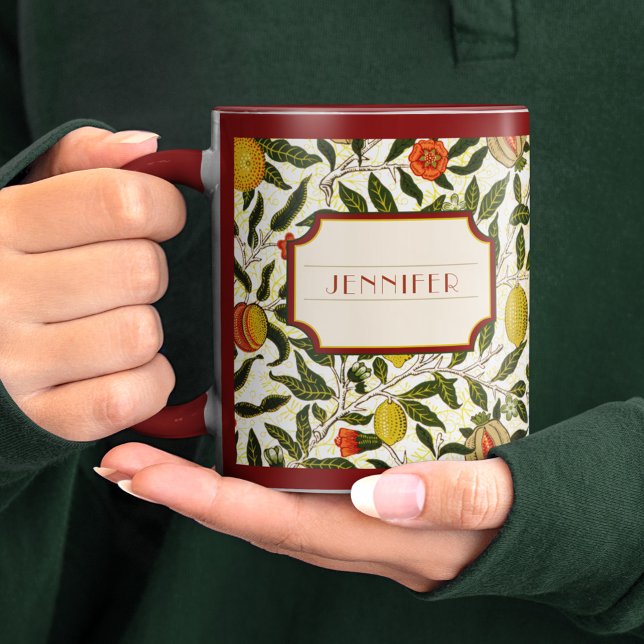 William Morris Lemons Pomegranate Mönster Mugg (Skapare uppladdad)